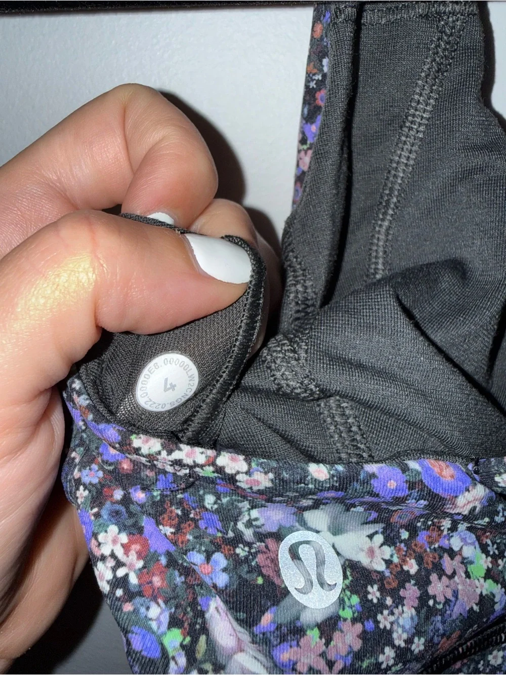 Lululemon Floral Print Sports Bra - Purple Multi